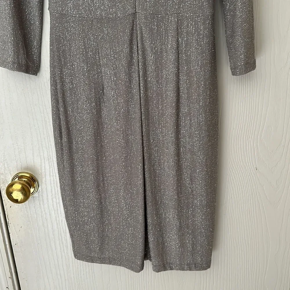 EUC Silver Glitter Mother of the Bride Dress. Bridal. - Picture 4 of 6